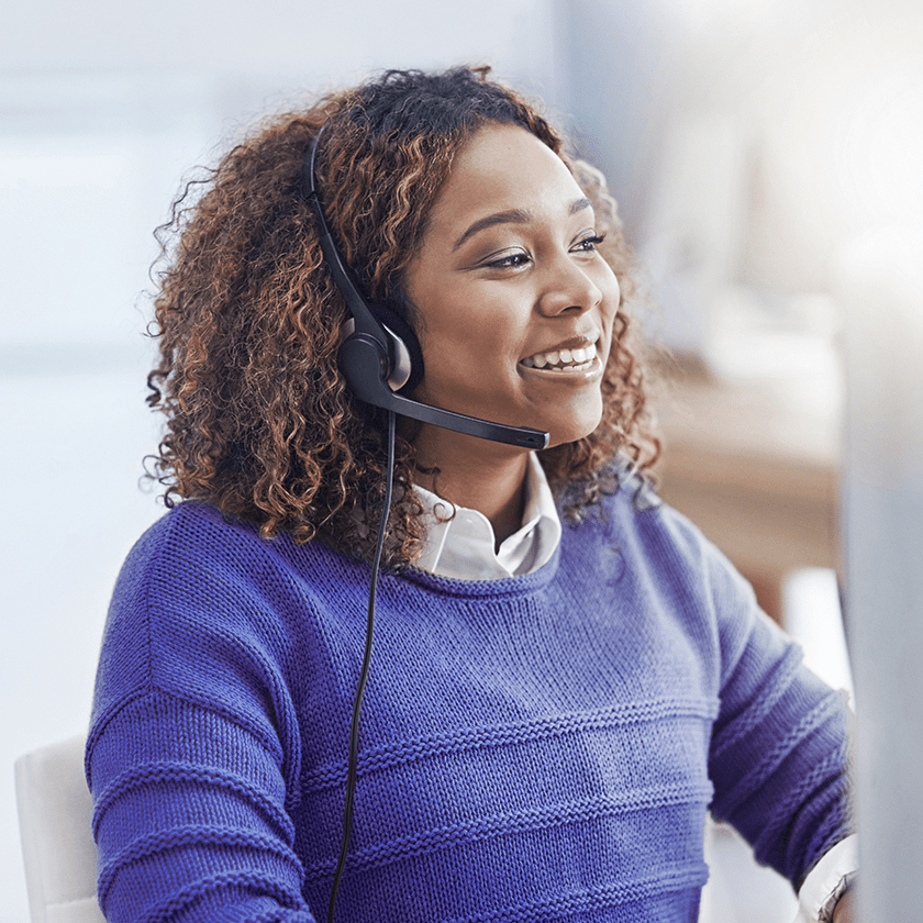 woman in customer service