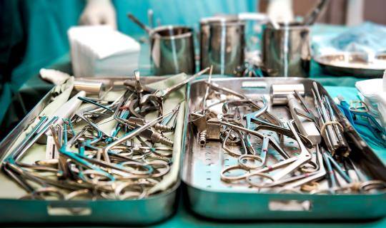 Cluttered surgical instrument trays