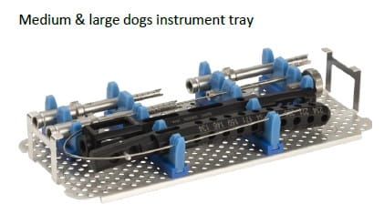 medium and large dog instrument tray